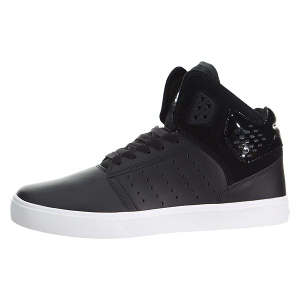 Supra Mens Atom Skate Shoes - Black | Canada U5594-4H08